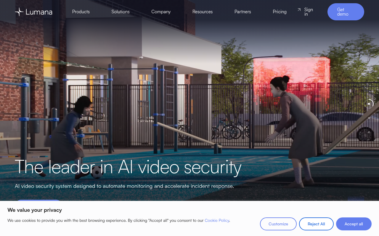 Screenshot of Lumana AI: Revolutionizing Video Security with Intelligent Surveillance