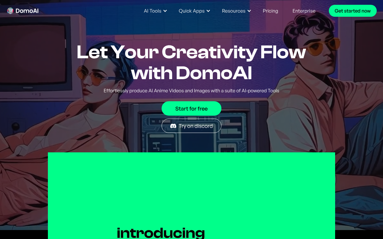 Screenshot of DomoAI: Unleash Your Creativity with AI-Powered Animation