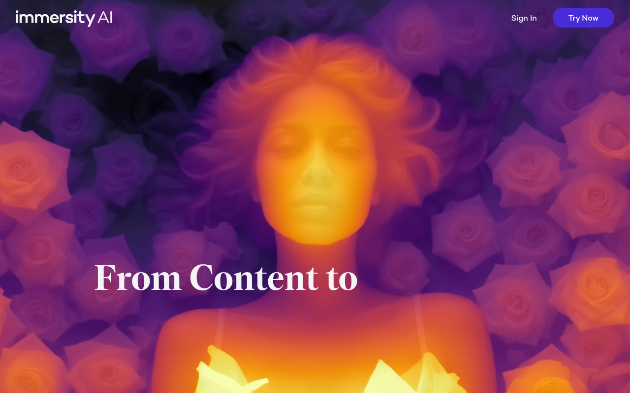 Screenshot of Immersity AI: Transform Images and Videos into Stunning 3D Experiences