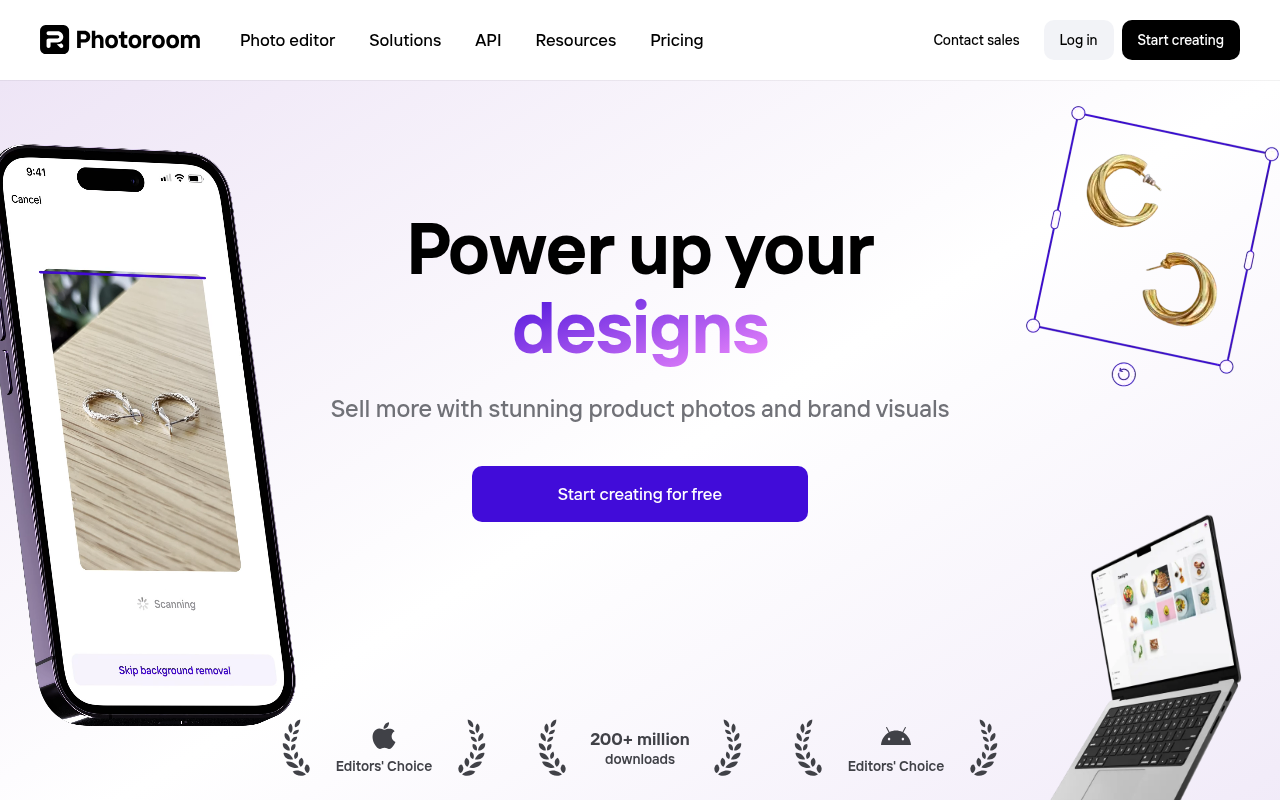 Screenshot of PhotoRoom: AI-Powered Photo Editing for Everyone