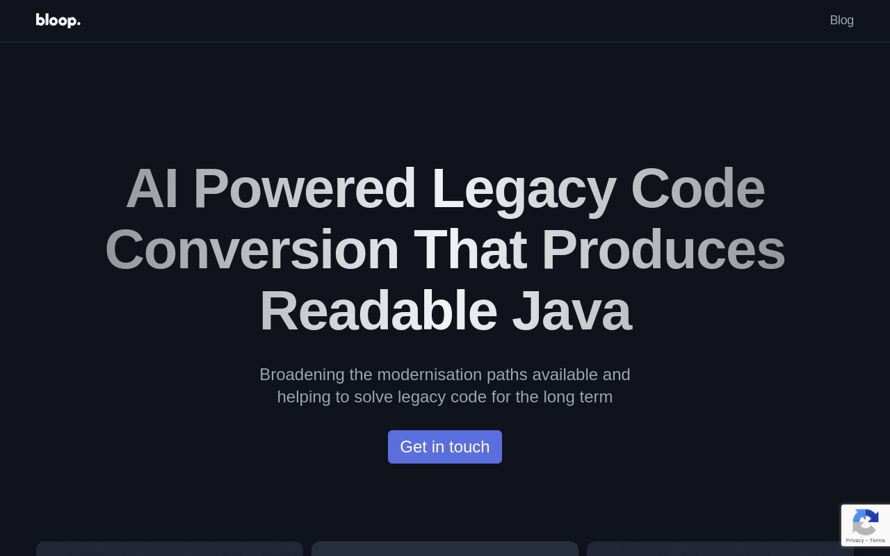 Screenshot of Bloop AI: Revolutionizing Legacy Code with AI-Powered Search
