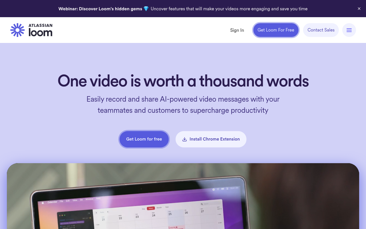 Screenshot of Loom: The Ultimate Screen Recording & Video Communication Tool