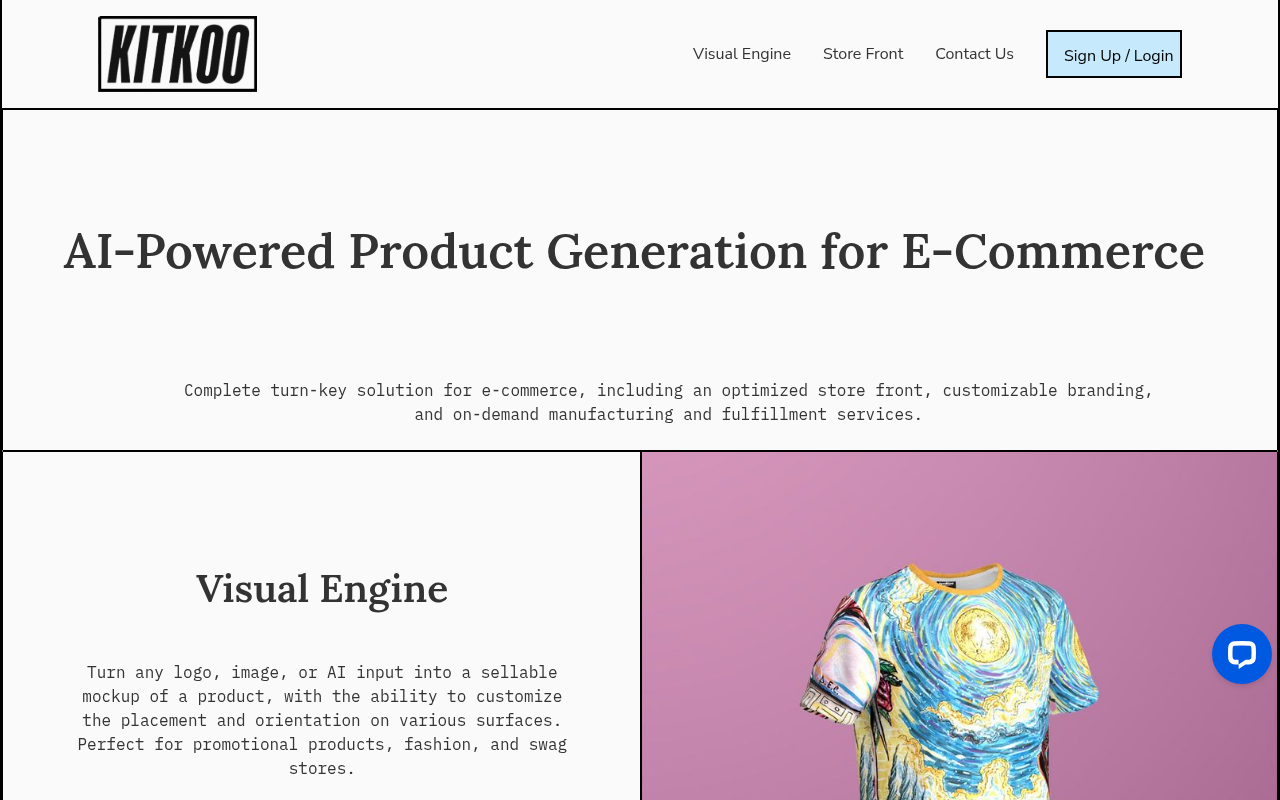 Screenshot of KitKoo: AI-Powered Product Creation & E-commerce Solution