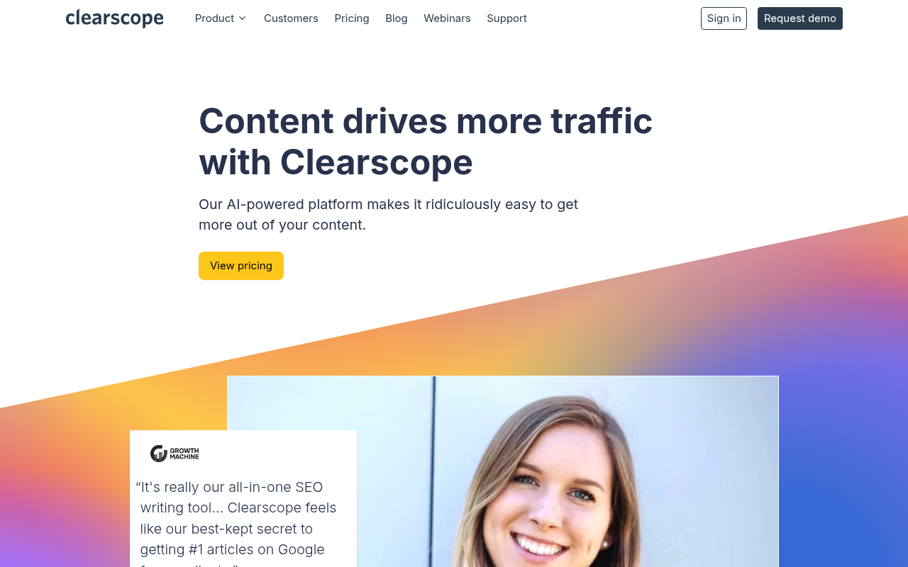 Screenshot of Unlock Top Rankings: A Deep Dive into Clearscope for SEO Content Success