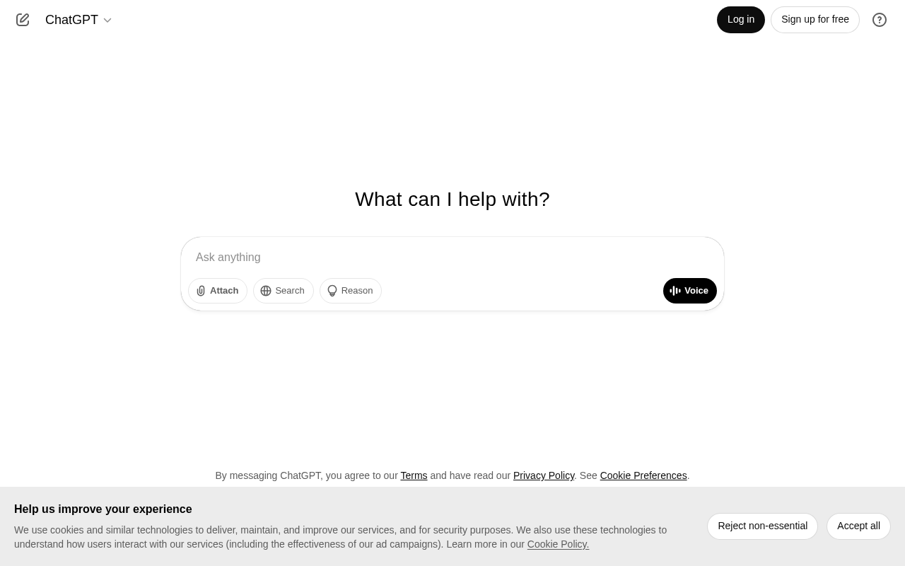 Screenshot of ChatGPT: Your AI Assistant for Creative Text Generation