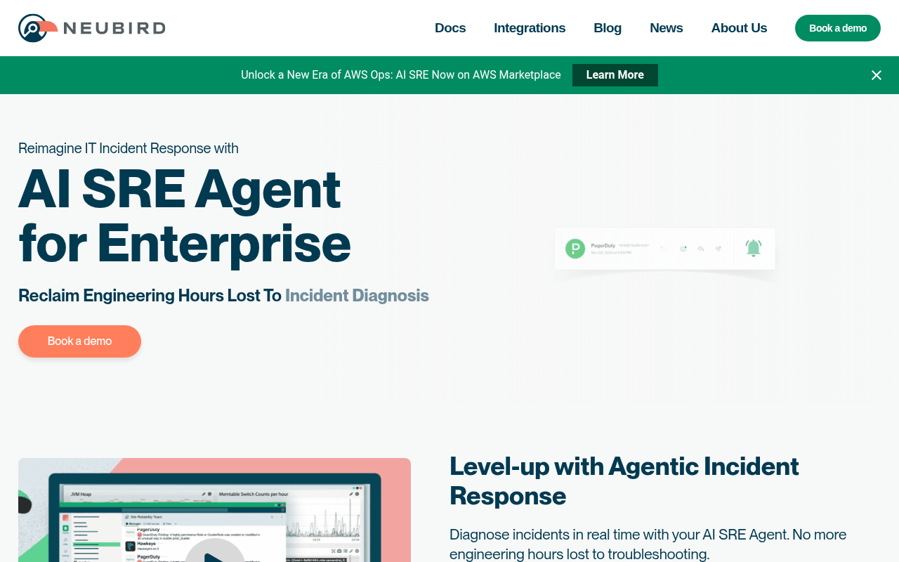 Screenshot of NeuBird AI: Amplify Your Content with AI-Powered Summarization