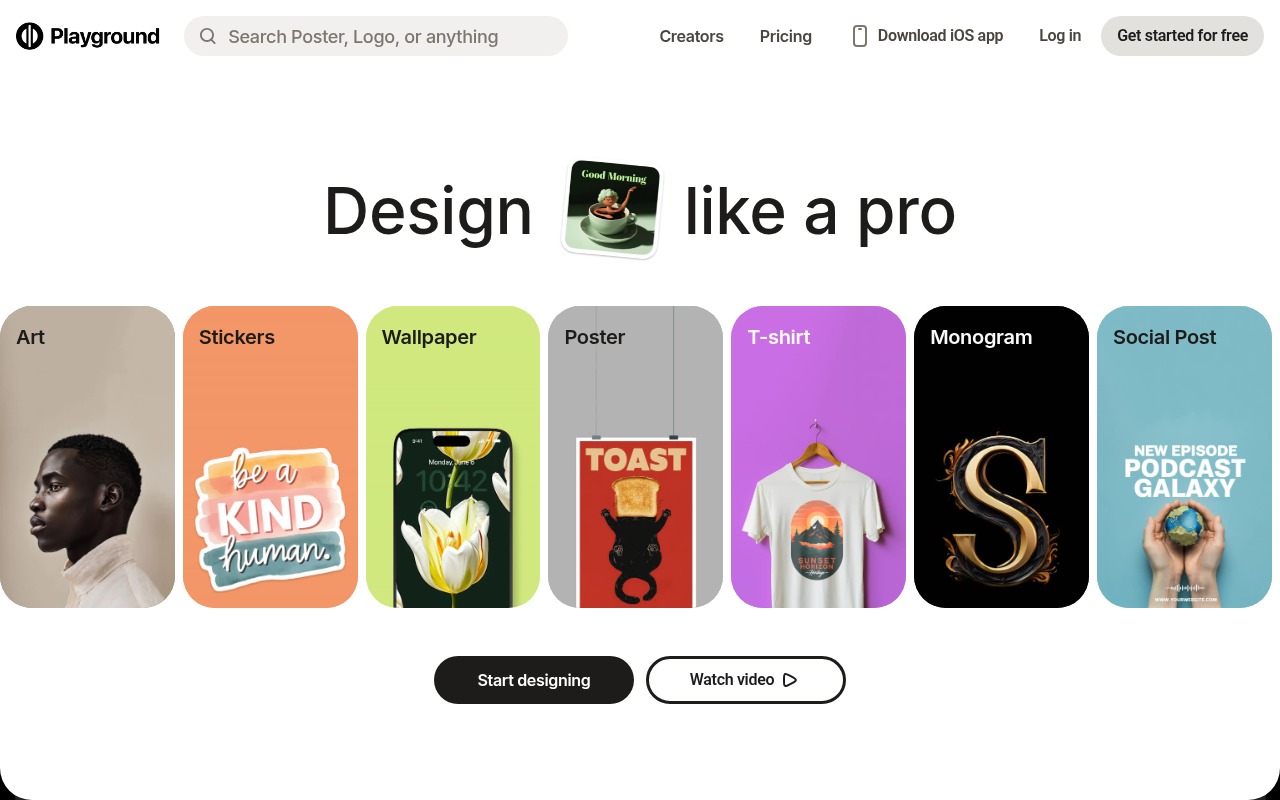 Screenshot of Playground AI: Your Creative Playground for Effortless Design