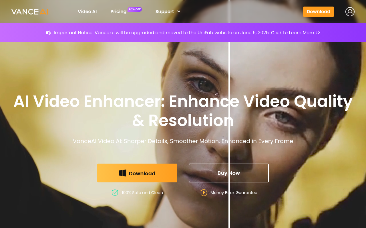 Screenshot of VanceAI Review: Effortless Video Enhancement with AI