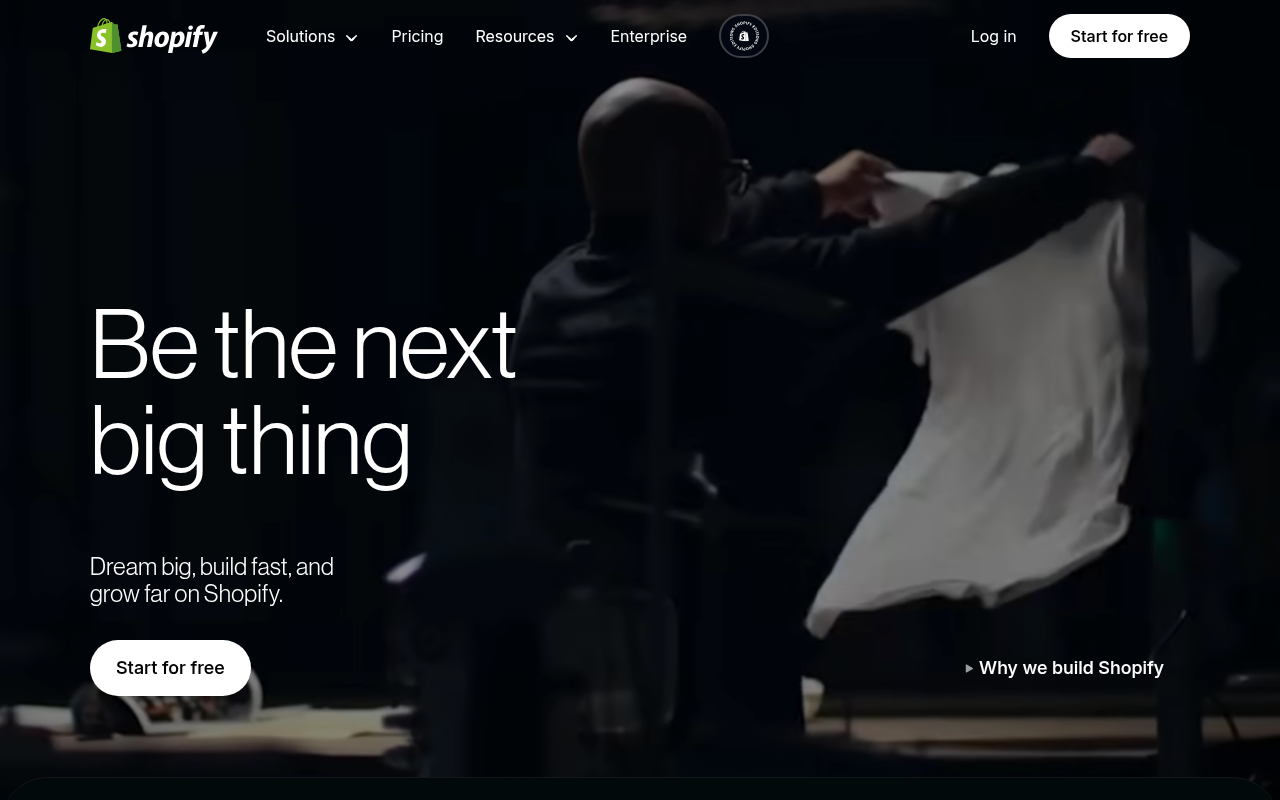 Screenshot of Shopify: Your All-in-One Ecommerce Solution