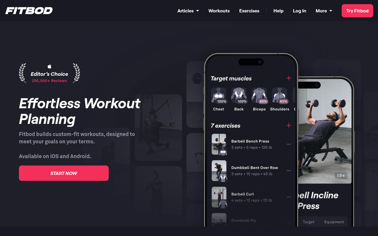 Screenshot of Fitbod: Your AI-Powered Personal Trainer for Strength Training