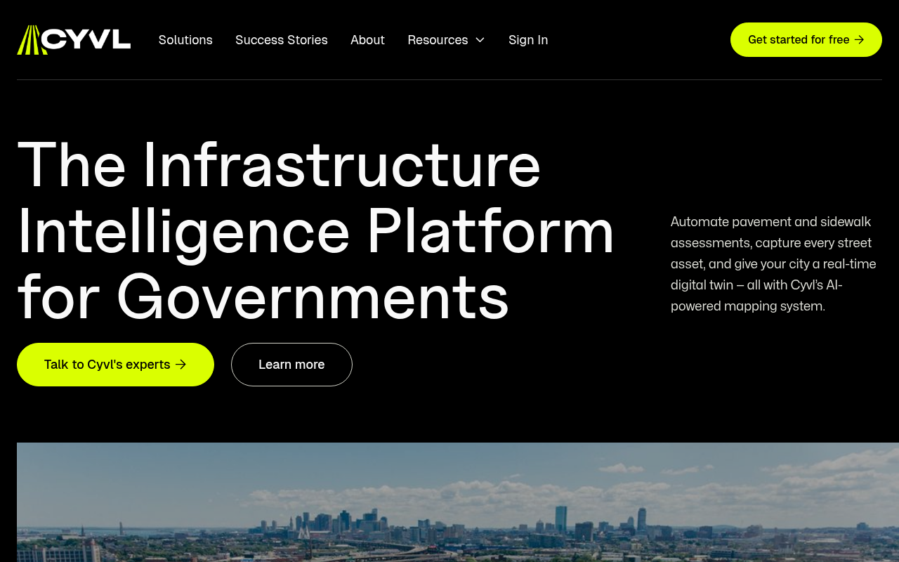 Screenshot of Cyvl AI: Revolutionizing Infrastructure Management with AI