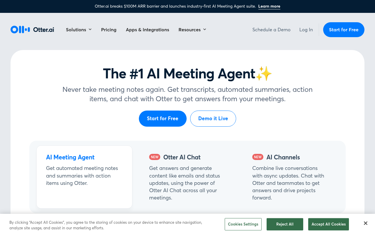 Screenshot of Otter.ai Review: Supercharge Your Meetings with AI
