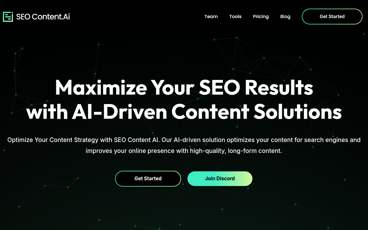 Screenshot of SEO Content AI: Boost Your Rankings with AI-Powered Content