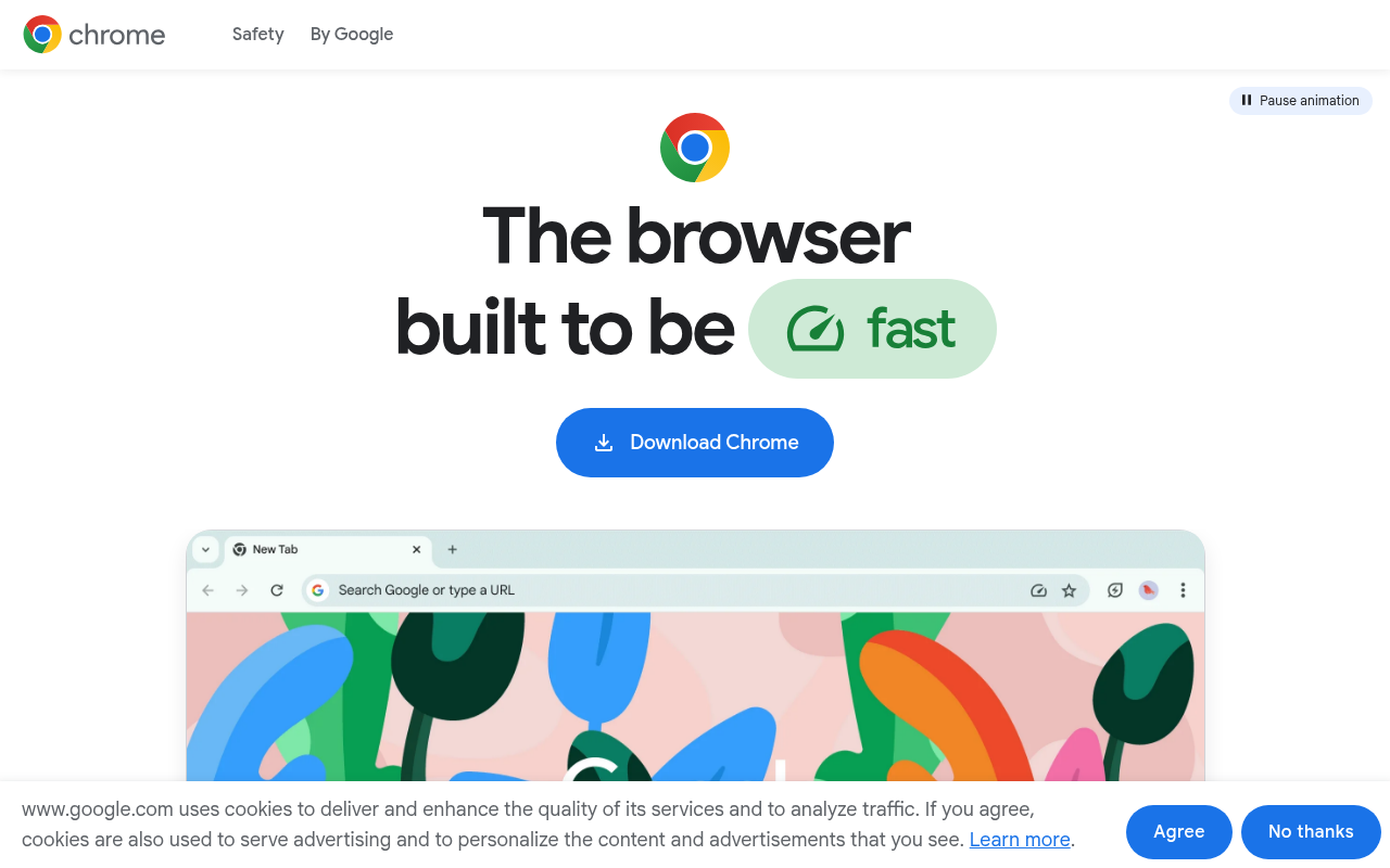 Screenshot of Google Chrome: Your Customizable Gateway to the Web