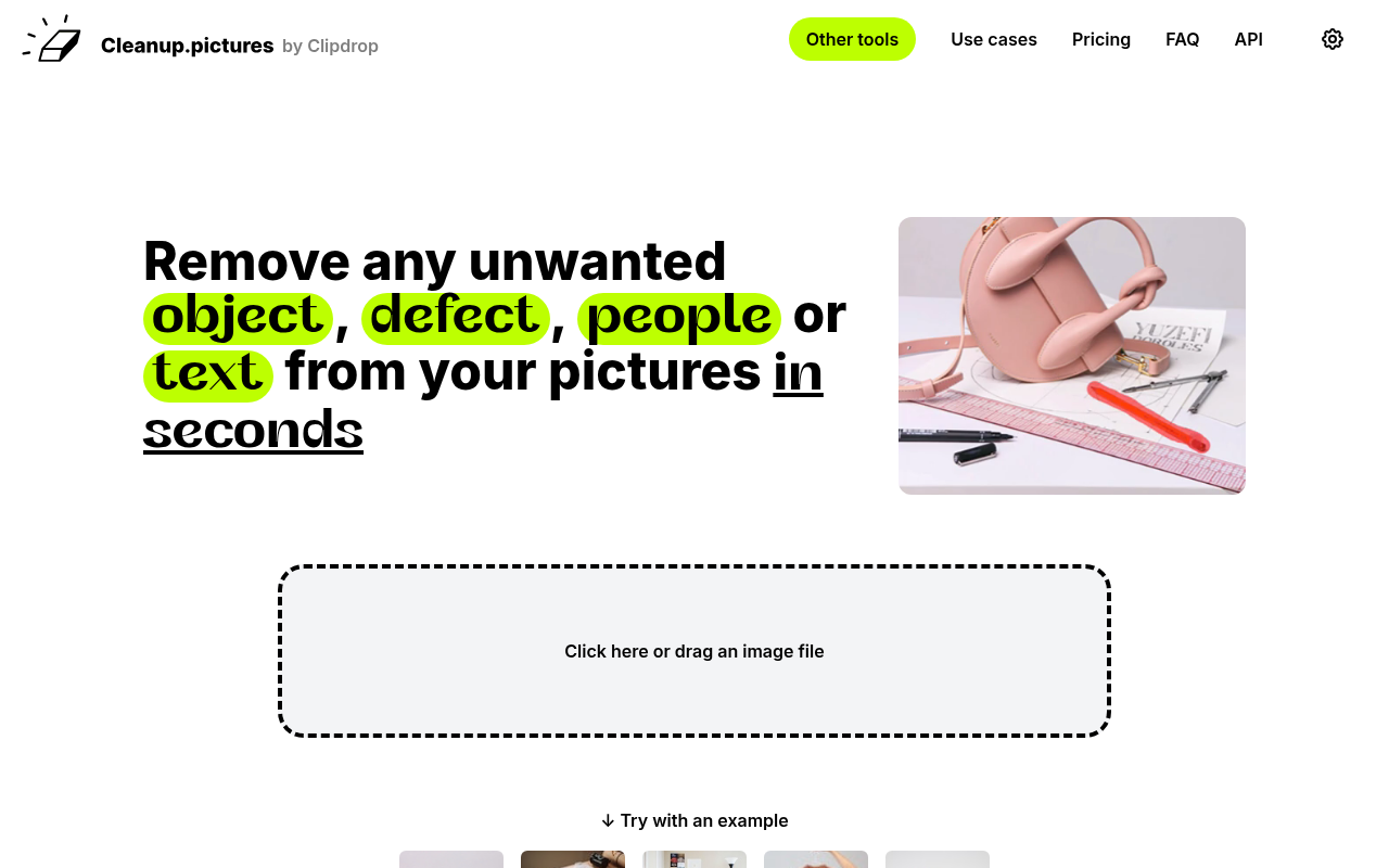 Screenshot of Cleanup.pictures Review: Effortless AI-Powered Photo Editing
