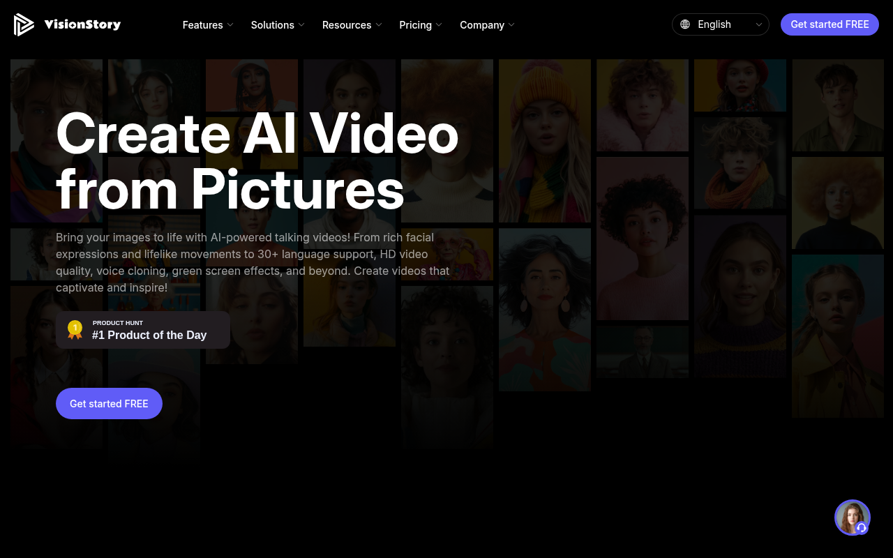 Screenshot of VisionStory: Create AI Talking Head Videos From Photos
