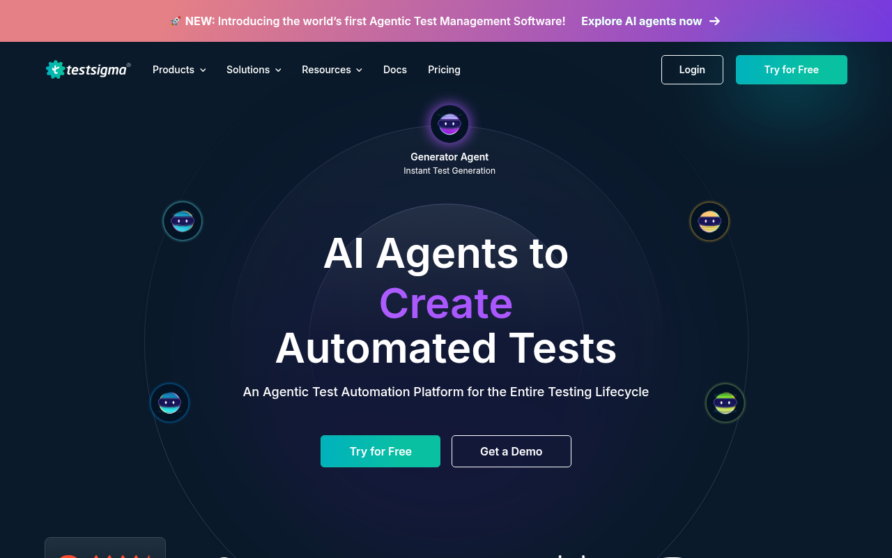 Screenshot of Testsigma: AI-Powered Test Automation Platform Review