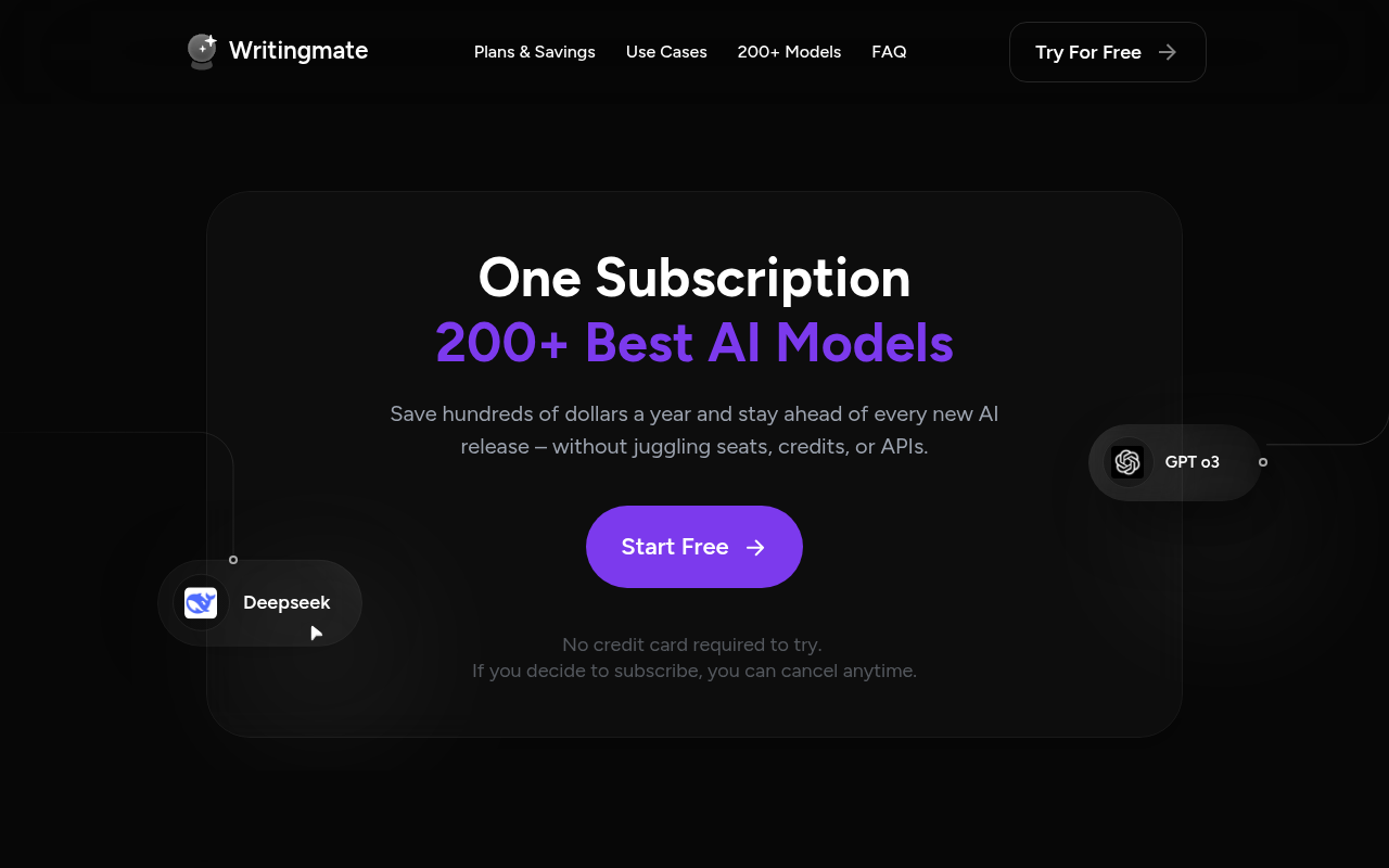 Screenshot of WritingMate: Your All-in-One AI Writing Platform