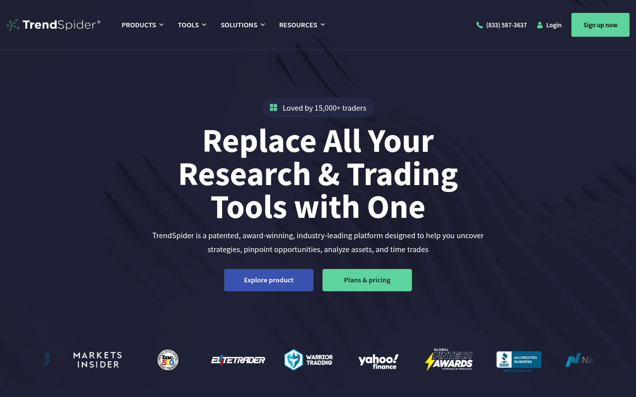 Screenshot of TrendSpider: AI-Powered Technical Analysis for Smarter Trading