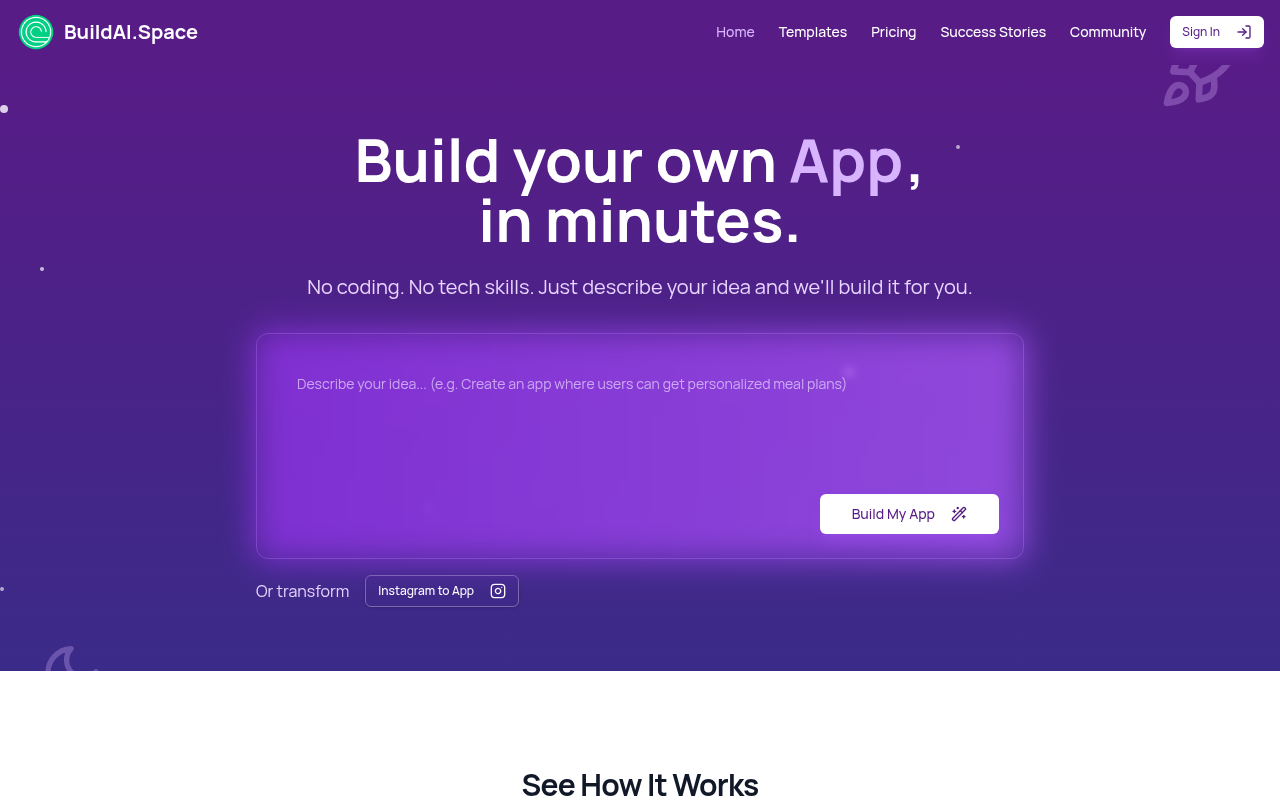 Screenshot of BuildAI Review: Create AI Apps Without Coding