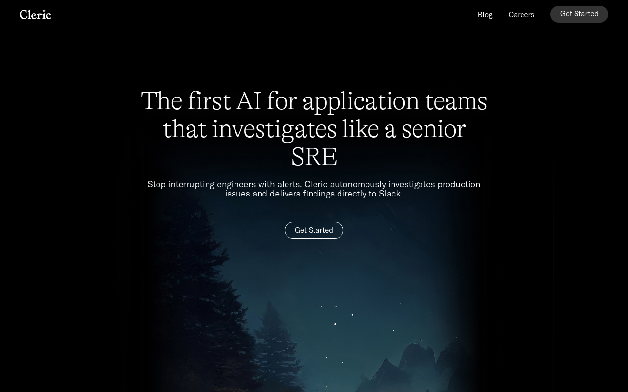 Screenshot of Cleric AI: Revolutionizing Cloud-Native SRE with Autonomous Solutions