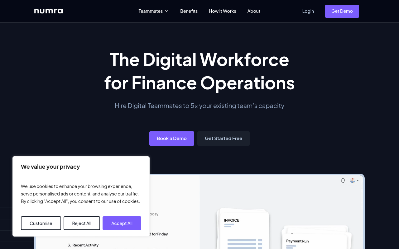 Screenshot of Numra: Supercharge Your Marketing with AI