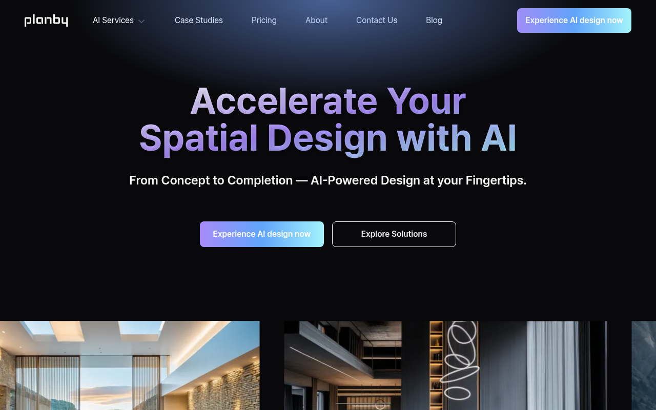 Screenshot of Planby: AI-Powered Interior Design Automation