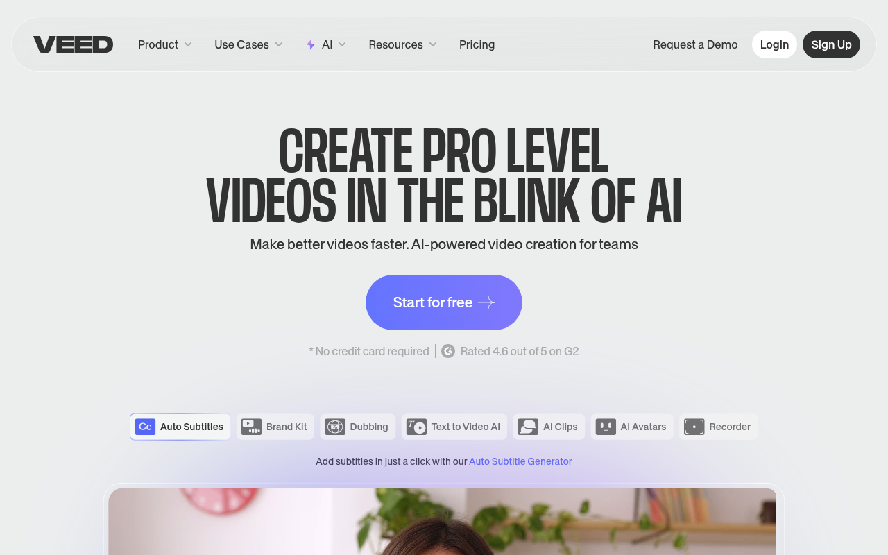Screenshot of VEED.IO Review: Supercharge Your Videos with AI