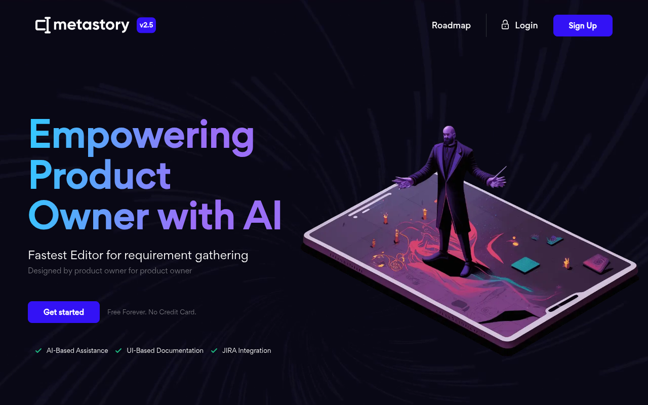 Screenshot of Metastory AI: Supercharge Your Product Ownership