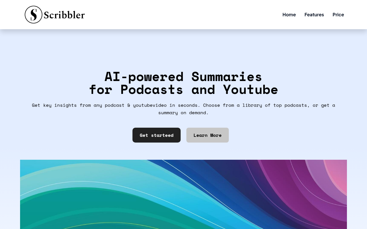 Screenshot of Scribbler AI: Instantly Summarize Podcasts and Unlock Insights