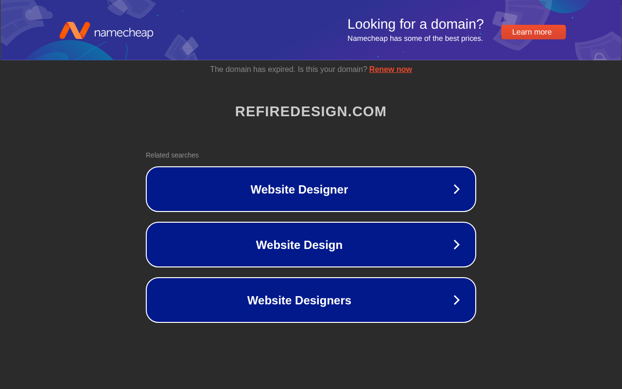 Screenshot of Refire Design: Your Agile Design Team for Web3 & SaaS