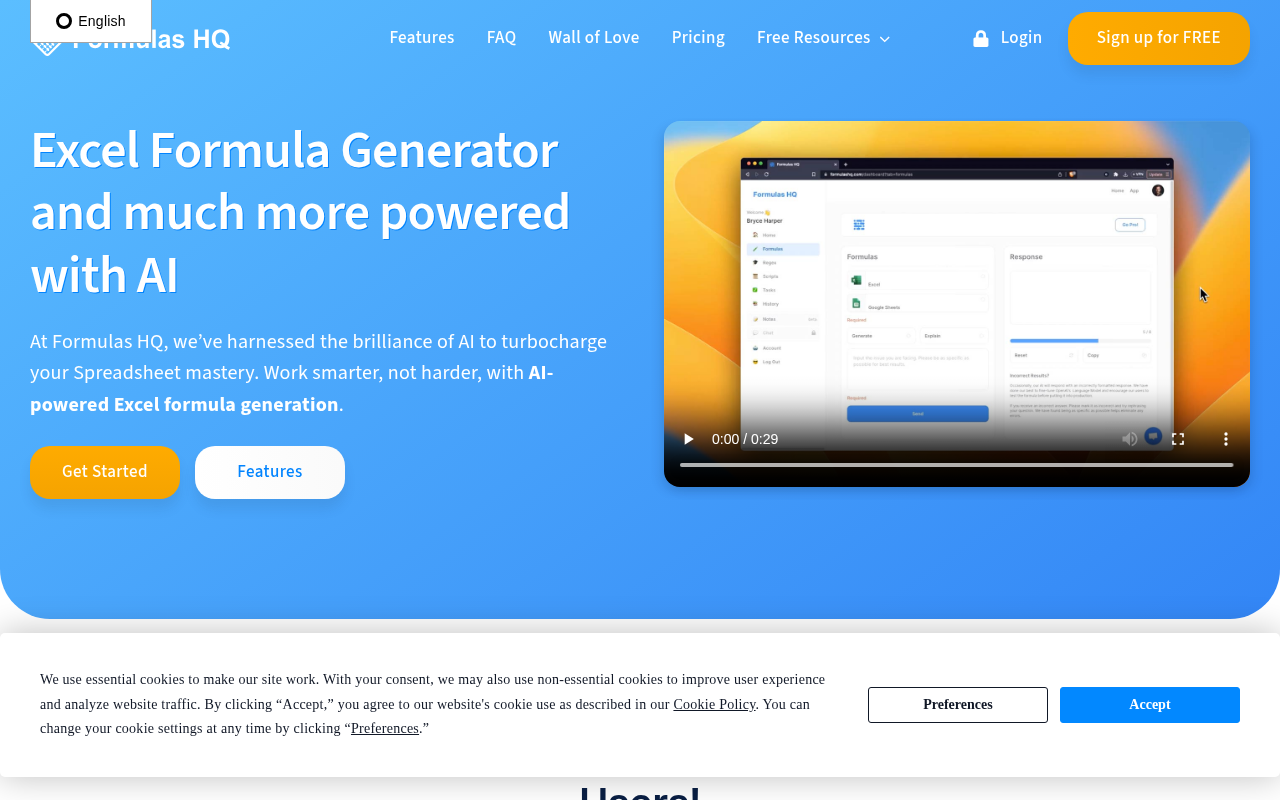 Screenshot of Formula HQ: AI-Powered Productivity for Everyone