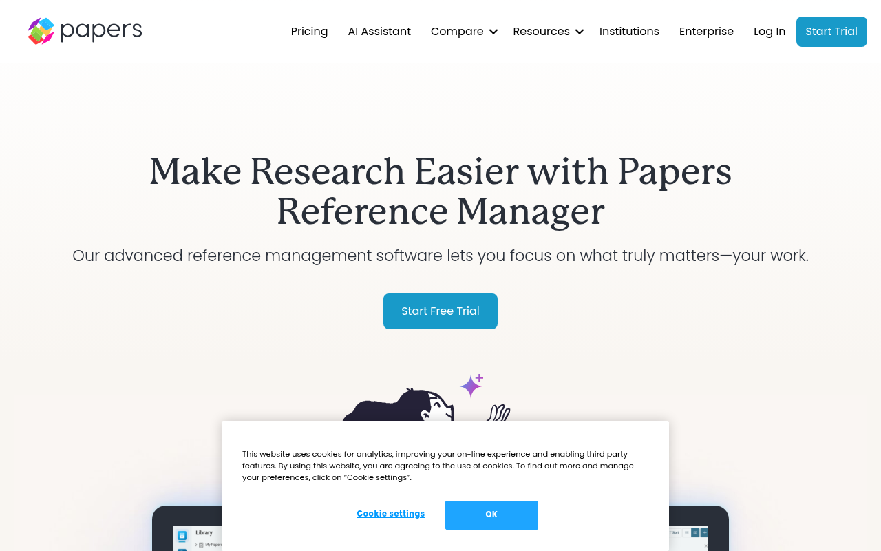 Screenshot of Papers: The AI-Powered Research Assistant for Academics and Professionals