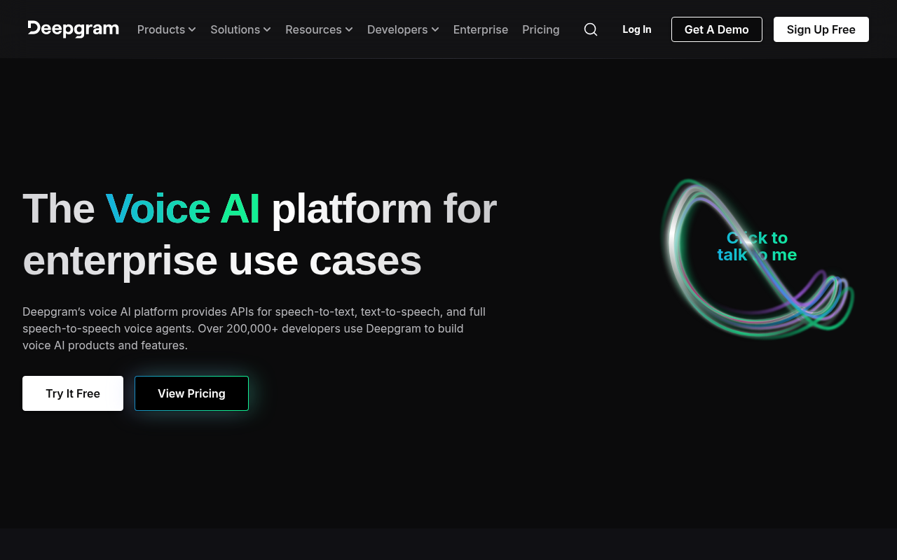 Screenshot of Deepgram Review: Supercharge Your Voice Applications with Enterprise AI