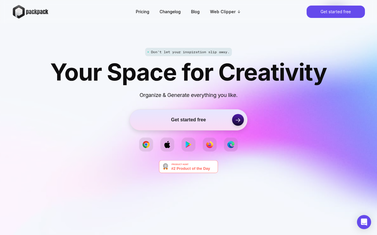 Screenshot of PackPack: AI-Powered Bookmark Management for the Modern Web
