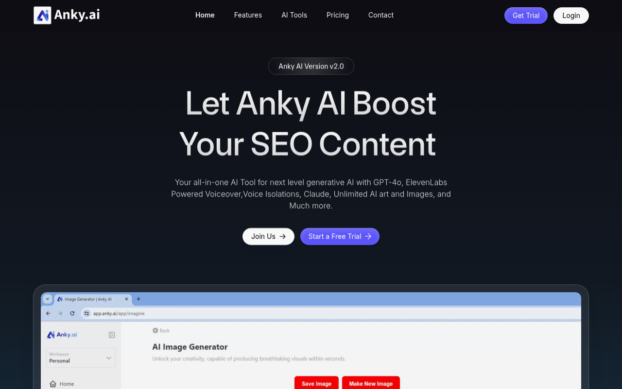 Screenshot of Anky AI: Supercharge Your Productivity with AI-Powered Summarization