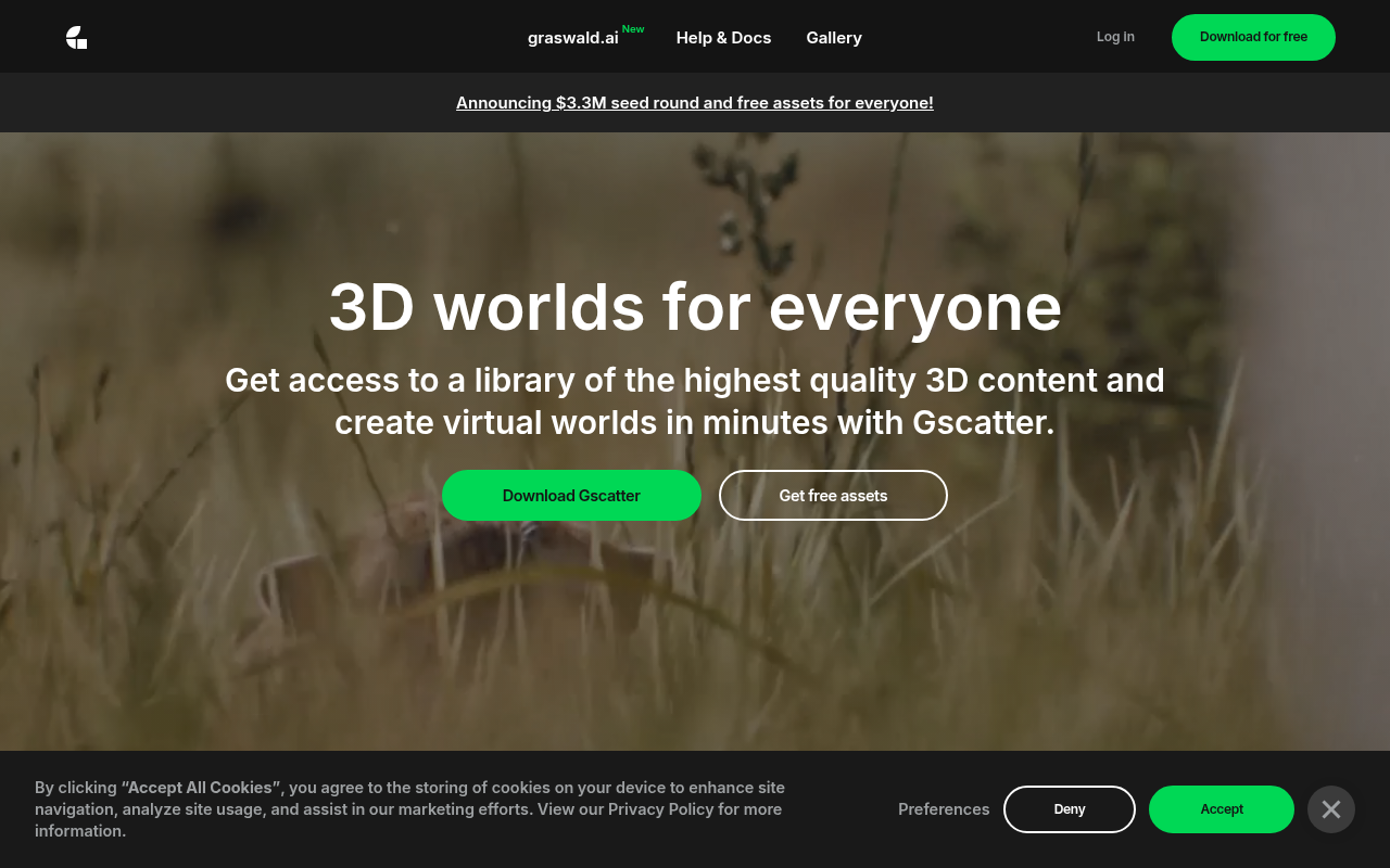 Screenshot of Graswald Review: Bring Your 3D Visions to Life
