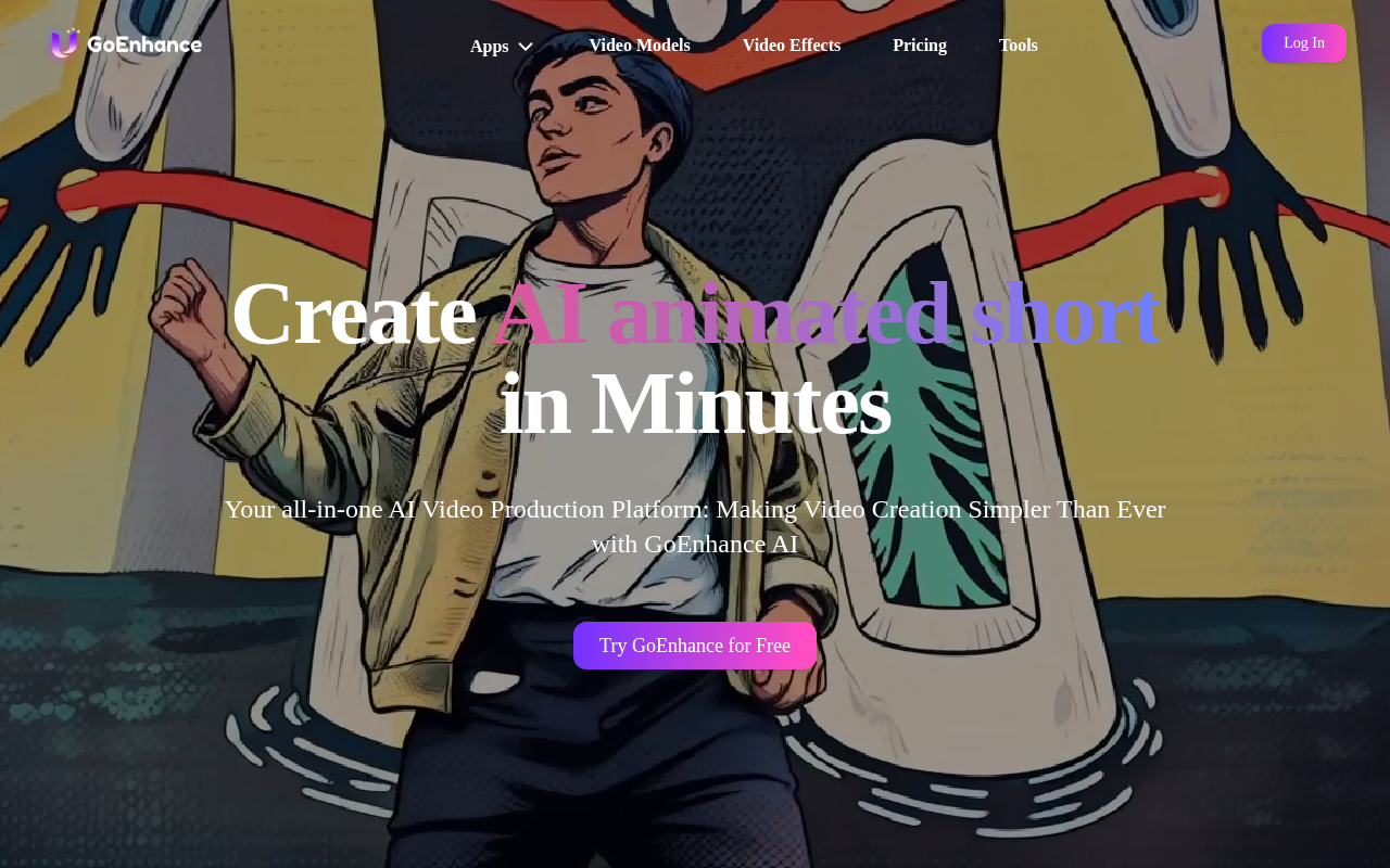 Screenshot of GoEnhance AI: Transform Videos and Enhance Images with AI Power