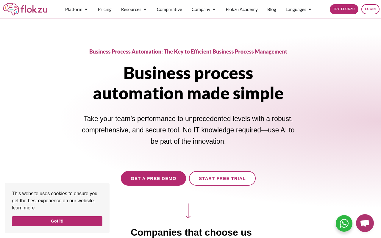 Screenshot of Flokzu: Streamline Your Business with AI-Powered Workflow Automation