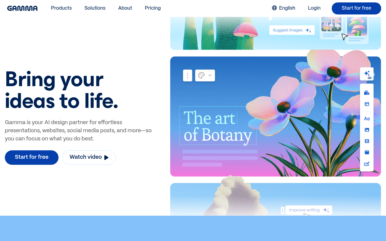 Screenshot of Gamma App Review: AI-Powered Presentations, Simplified