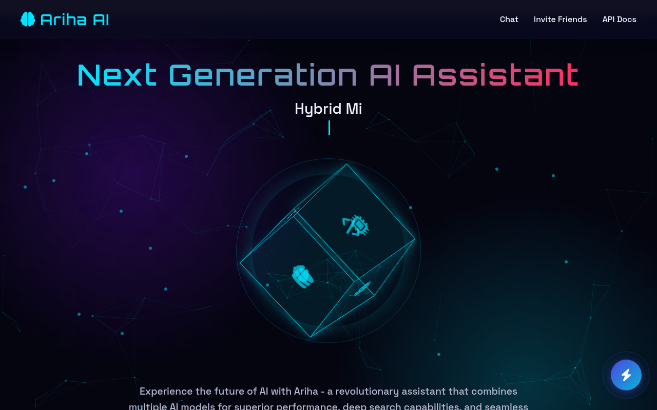Screenshot of Ariha AI: Your Advanced Multimodal AI Assistant Review