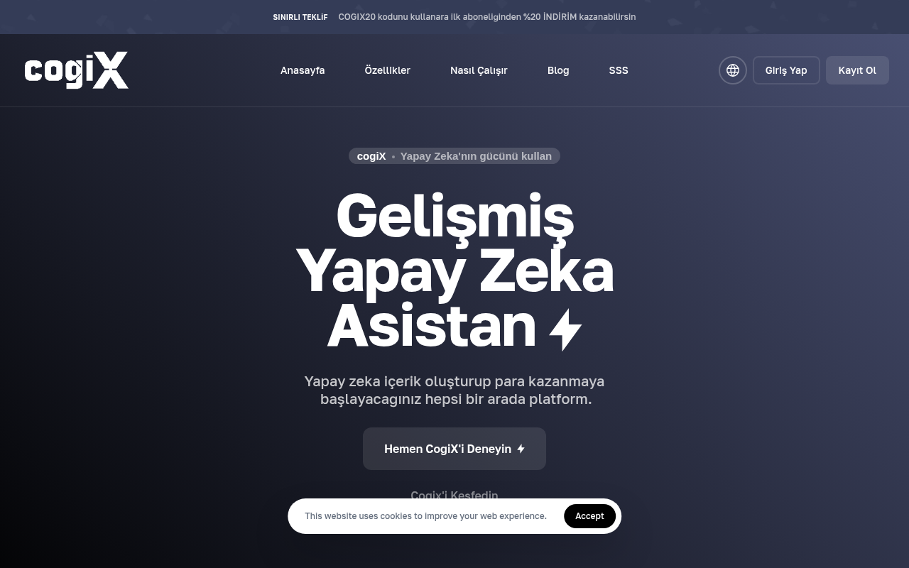 Screenshot of CogX: AI-Powered Knowledge Management for Enhanced Productivity