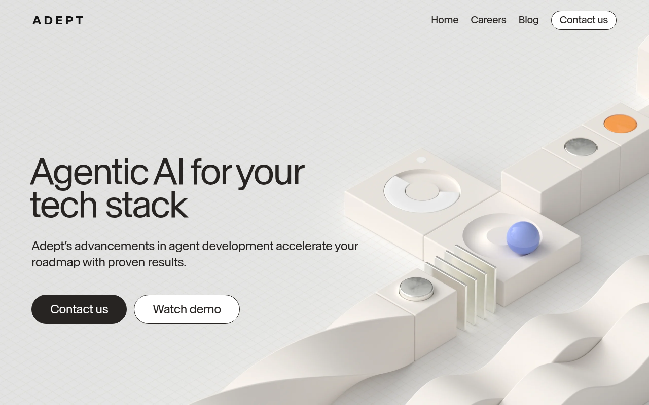 Screenshot of Adept AI: Supercharge Your Workflow with Automation