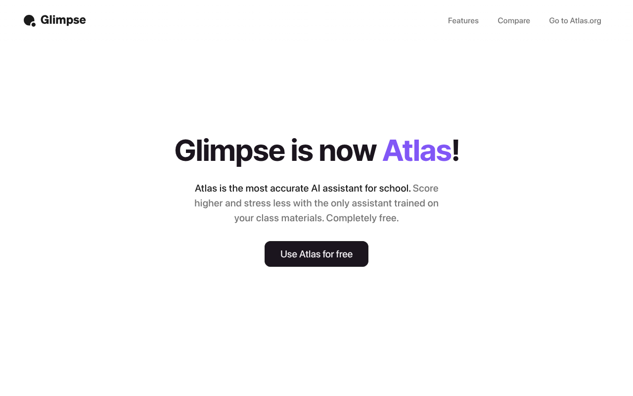 Screenshot of Glimpse AI: Supercharge Your Browsing with Effortless AI Assistance