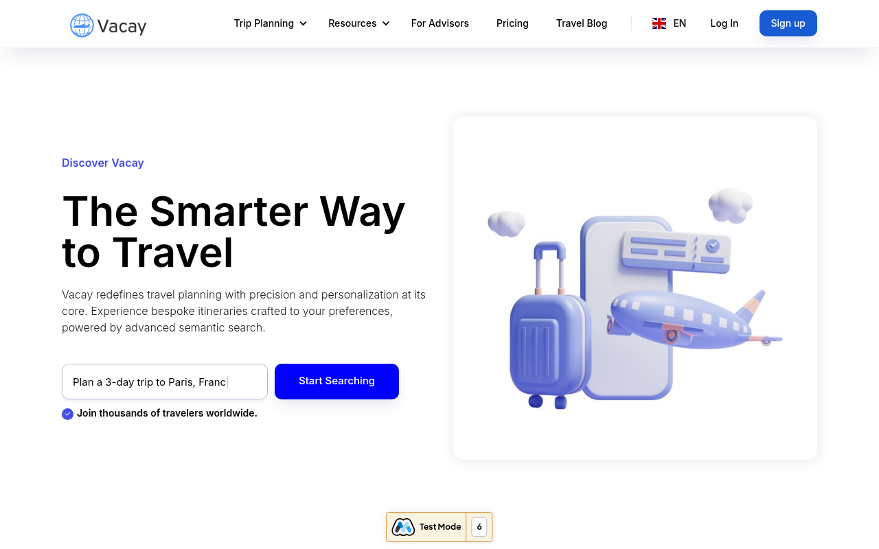 Screenshot of Vacay: AI-Powered Travel Planning That Gets You