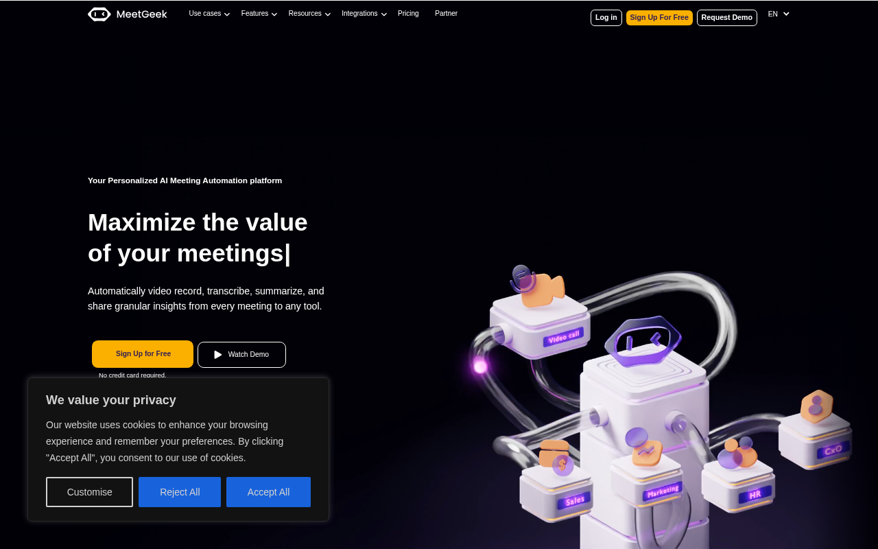 Screenshot of MeetGeek Review: Supercharge Meetings with AI