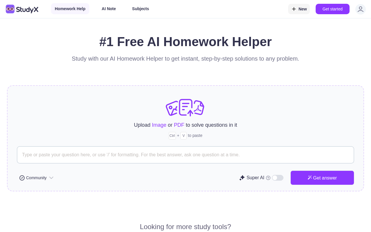 Screenshot of StudyX AI: Your 24/7 Homework Lifesaver