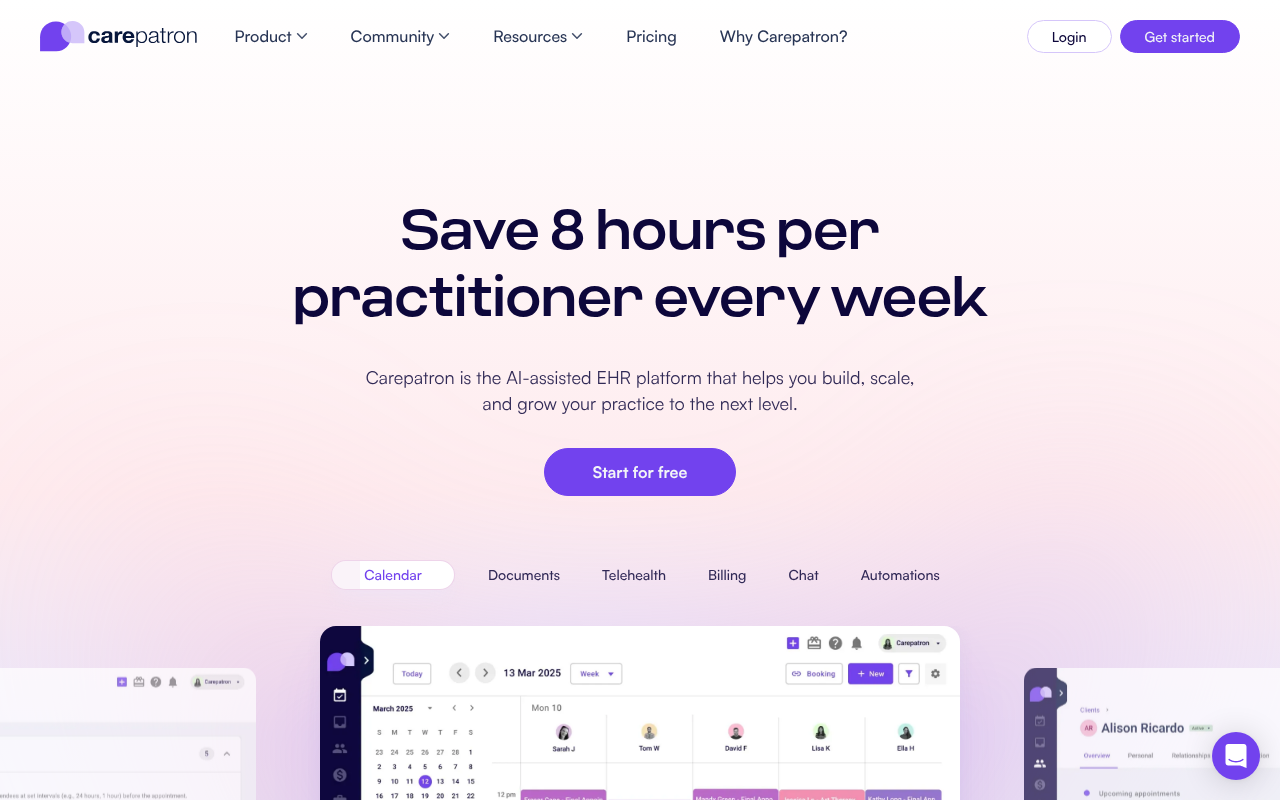 Screenshot of Carepatron Review: Streamlining Healthcare Practice Management with AI