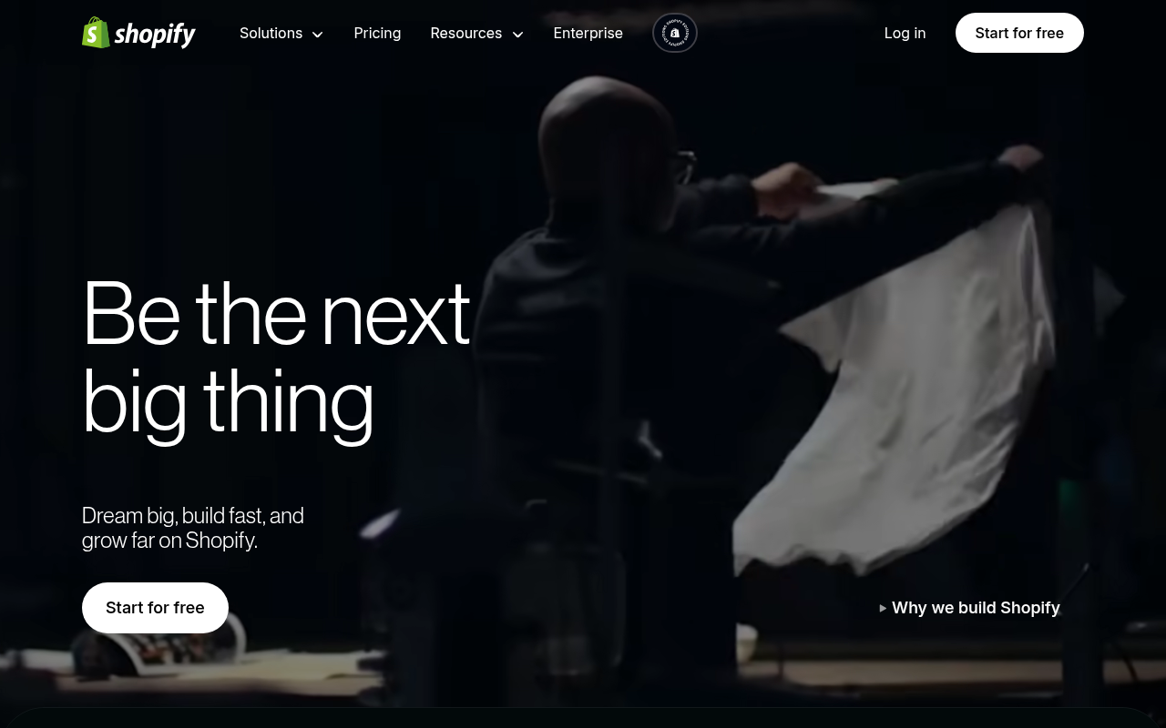 Screenshot of Shopify: The All-In-One E-commerce Solution to Build, Manage, and Grow Your Business