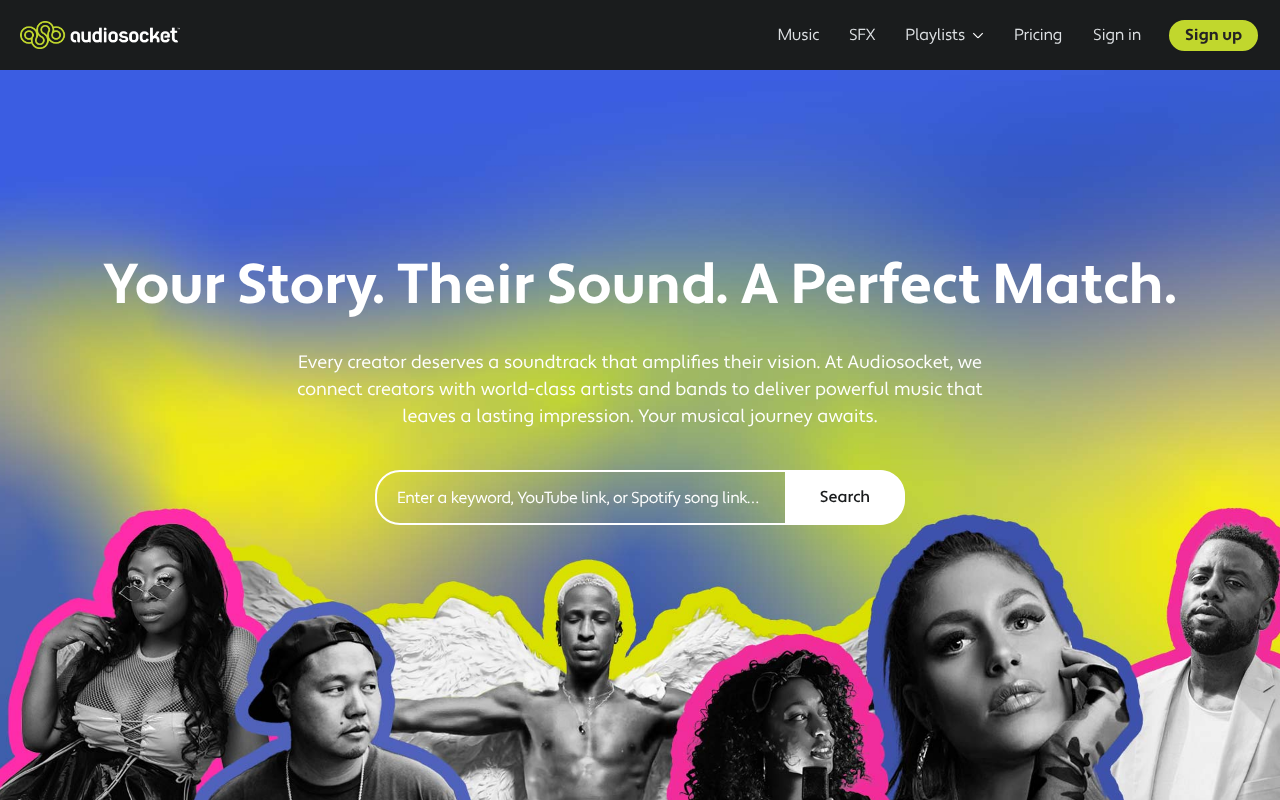 Screenshot of Audiosocket Review: Streamlining Music Licensing for Creators